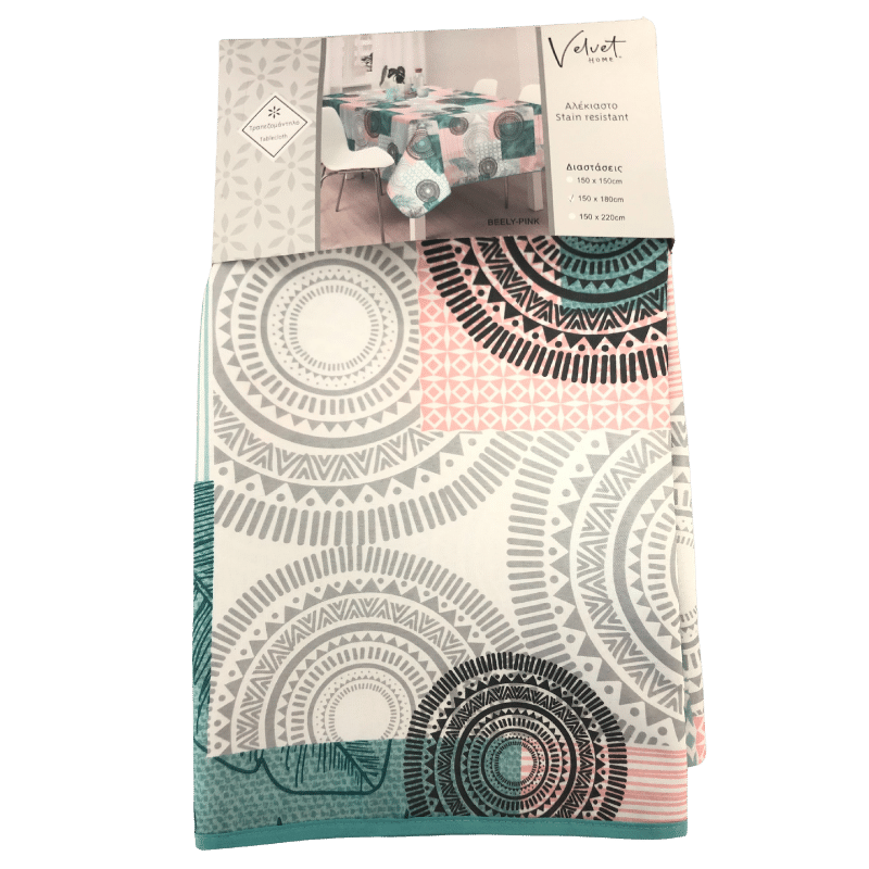 Bedruckte Tischdecke Beely-Pink 100% Polyester 150x180 von Kipper bei Araxxon - Hochwertiges griechisches Produkt. Bedruckte Tischdecke Beely-Pink 100% Polyester 150x180 από Kipper στο Araxxon - Αυθεντικό ελληνικό προϊόν.